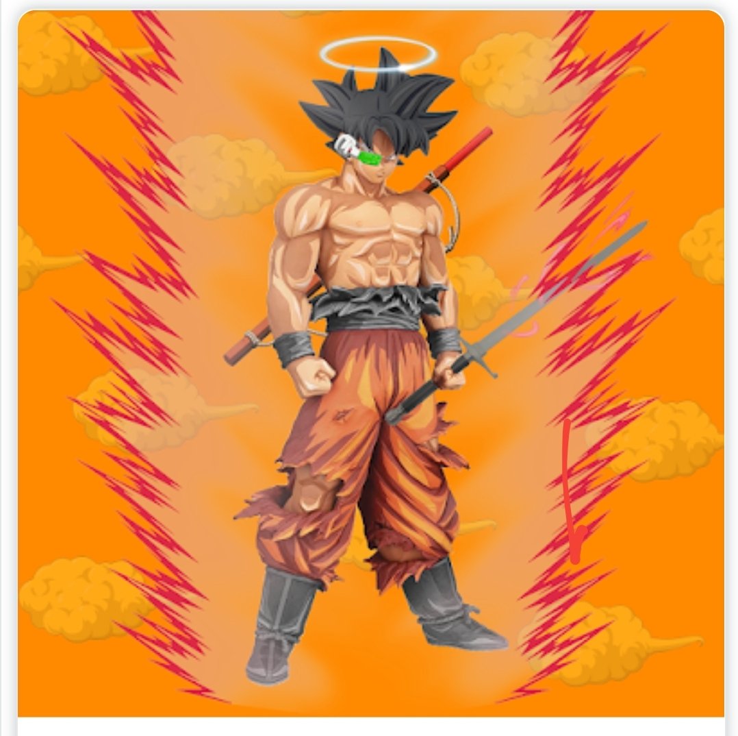 Graamaxy's tweet photo. @BadBaby_NFT What you Saiyan? What a guy! #Kaioken who killed him though? https://t.co/JF56p5NfMb