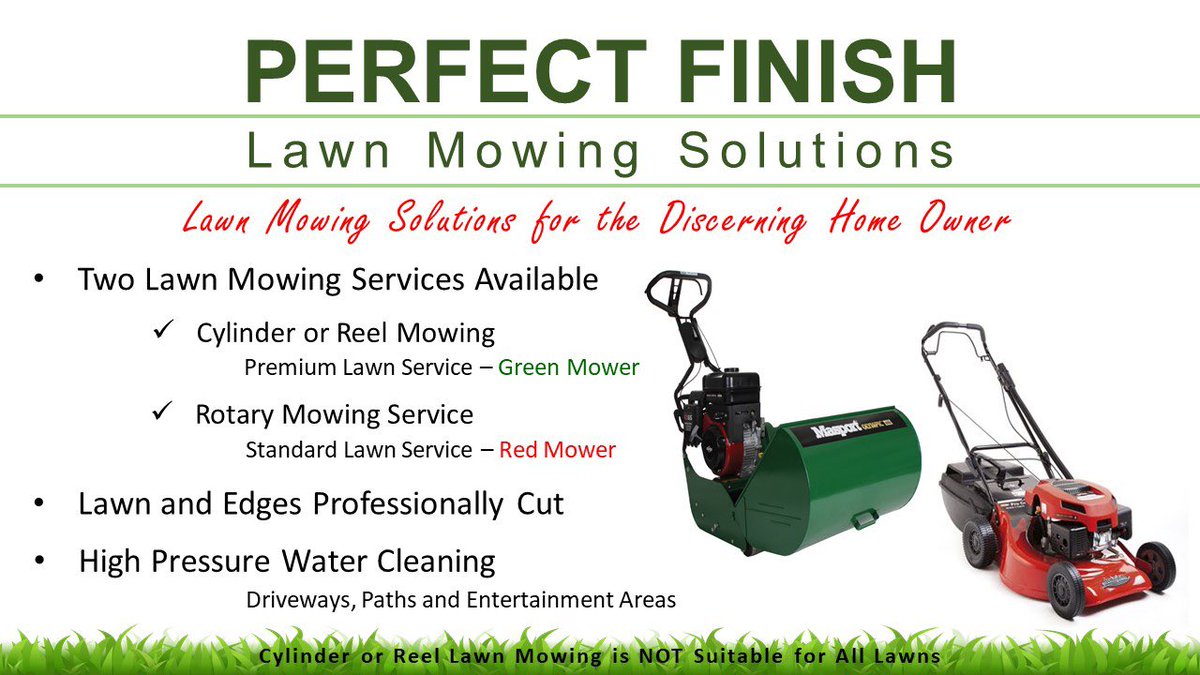 We Provide High-Quality Lawn Mowing Solutions for Your Property.
With two lawn services available, our cylinder or reel mowers will present your manicured lawn to be the envy of your street. 
You’ll be amazed at the difference.
Let’s add some street appeal to your property.
