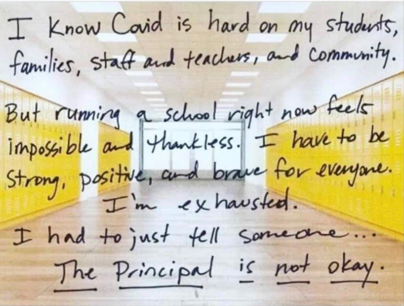 urbanleaderEv's tweet photo. Principals, find your tribe... for support, conversations, thought partners but most importantly so you don’t feel alone. #relationships #selfcare https://t.co/bJwfkRZYFx