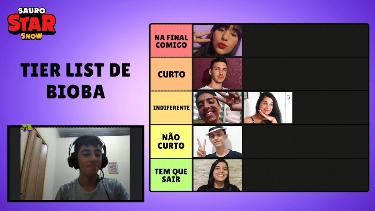 SSSNews_'s tweet photo. Agora vamos para a tier list do @biobatv ! https://t.co/c7HCpByqqc