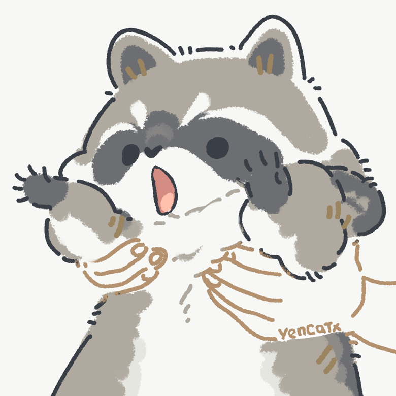 Yen Racoon Happy #PortfolioDay! I draw Raccoon and followers name him Toast. His ...