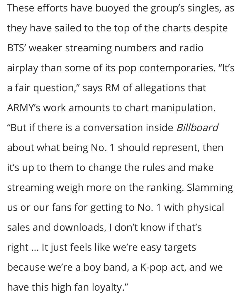 rkivejms's tweet photo. tb to when billboard tried to paint armys as chart manipulators and namjoon said "well, fix your rules".. i KNOW they're still reeling from that answer lmfaoooo https://t.co/P2B30MQDdo