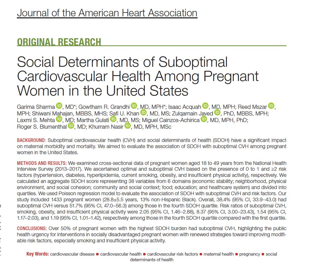 Social inequities (#SDOH) among cardiometabolic disease pt real, grateful to wonderful team's publication in last month highlighting challenges 👇
Time to broaden focus of SDOH measures to include #Transportation #FoodInsecurity #FinancialToxicity &amp; aggregated #PolysocialRisk