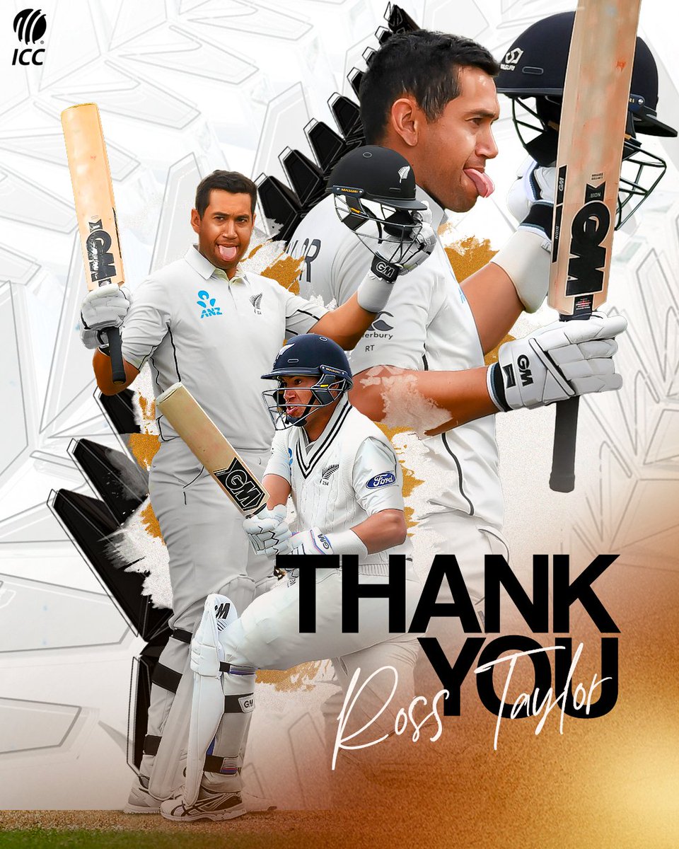 ICC's tweet image. 🏏 7683 runs in 112 Tests
🌟 19 hundreds and 35 fifties
🏆 2021 World Test Champion

Thanks for all the memories, Ross Taylor! ❤️