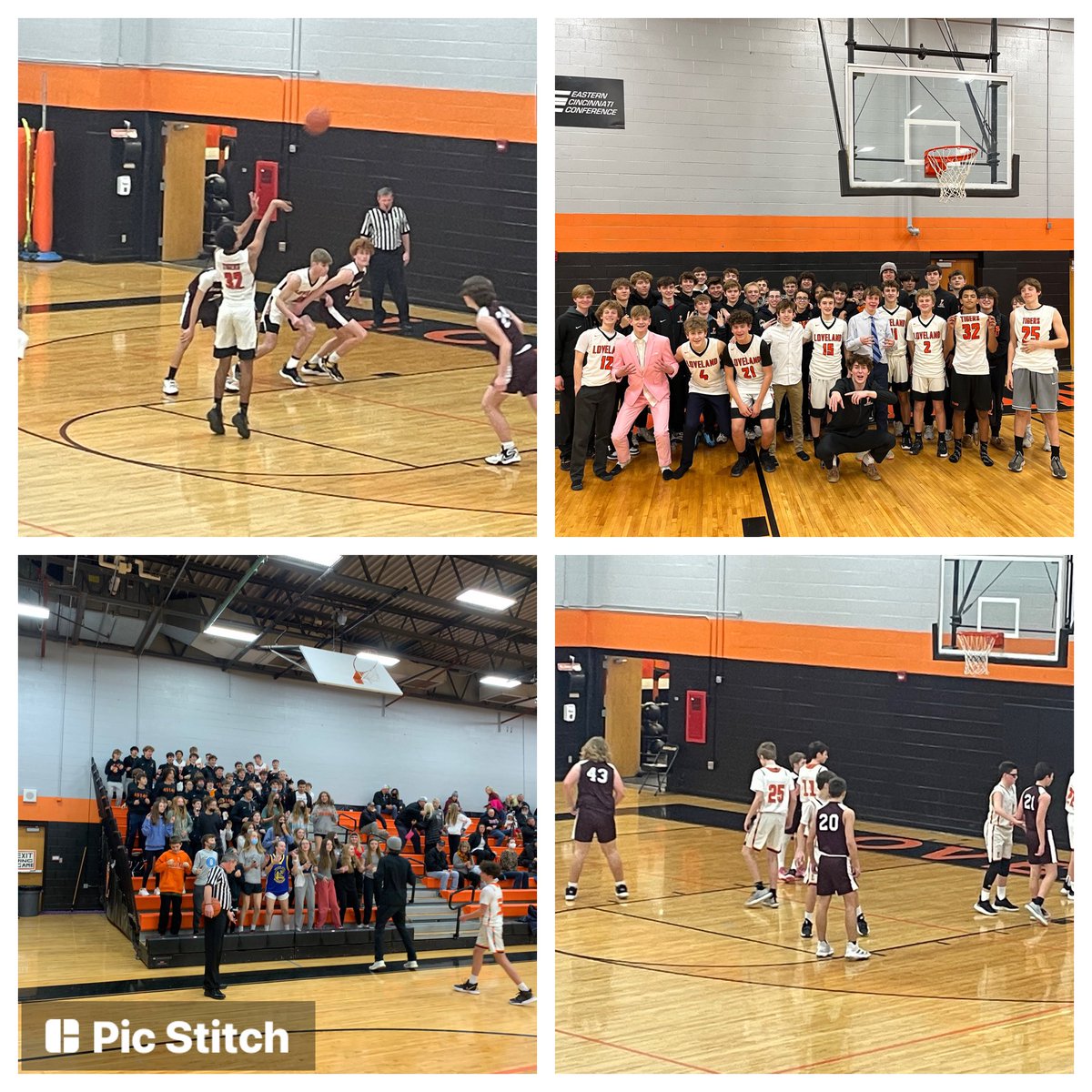 All three high school teams went  to check out the future of our program tonight at LMS! They brought some great energy to the gym!  7th Grade Black lost a close one, but a very nice comeback win for the 8th Grade Black!  Looking forward to watching these guys grow and develop!