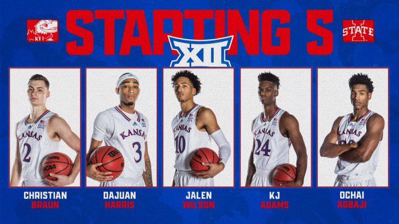 CentexAttack360's tweet photo. Tune in to @ESPNPlus at 7pm CST and watch former @CTXKnightsBball and @texasproacademy alum @kj_atx get his first career start for the @KUHoops. Lettttt’ssss gooooooo KJ!!! https://t.co/DCgqXrMMEV