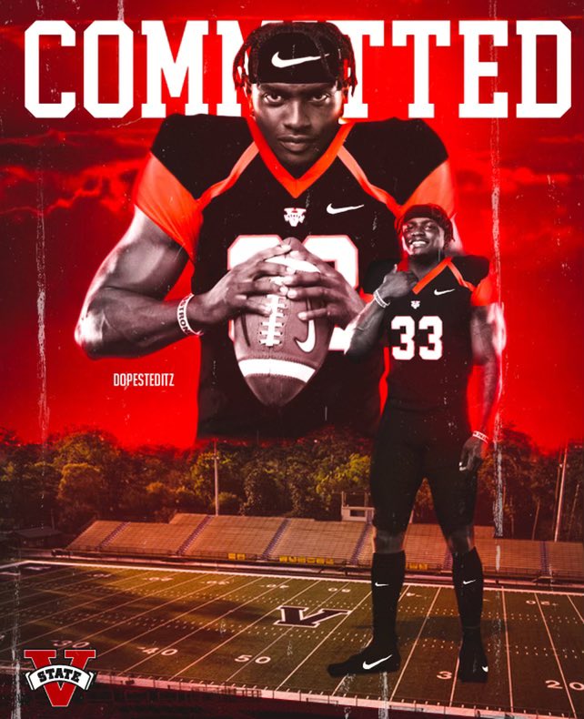 TravisTis6ale_'s tweet photo. Blessed to announce that I will be committing to Valdosta State University 🖤‼️ https://t.co/oU27FODfvC