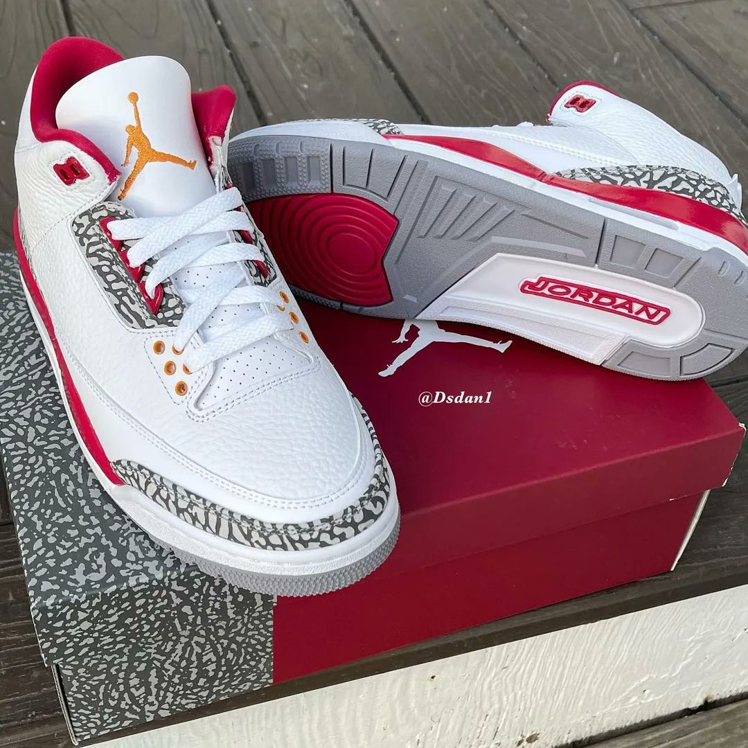 JustFreshKicks's tweet photo. Closer Look at the 2022 Air Jordan 3 Retro “Cardinal” 🌹 https://t.co/okzyA8QuLD https://t.co/KOabZfHqu4