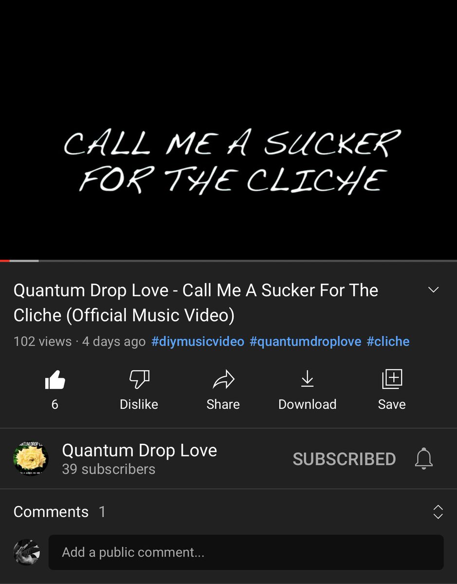 We just passed 100 views in our first week of our new single! Thank you everyone for your support! If you haven’t seen the video yet please check it out and if you like it give it a share!

youtu.be/a_cOxPiKY48