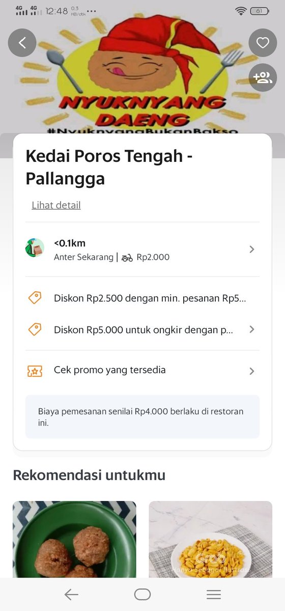 Ayo Order by <a href="/GrabID/">Grab Indonesia</a> #NyuknyangBukanBakso #NyuknyangDaeng #KedaiPorosTengah