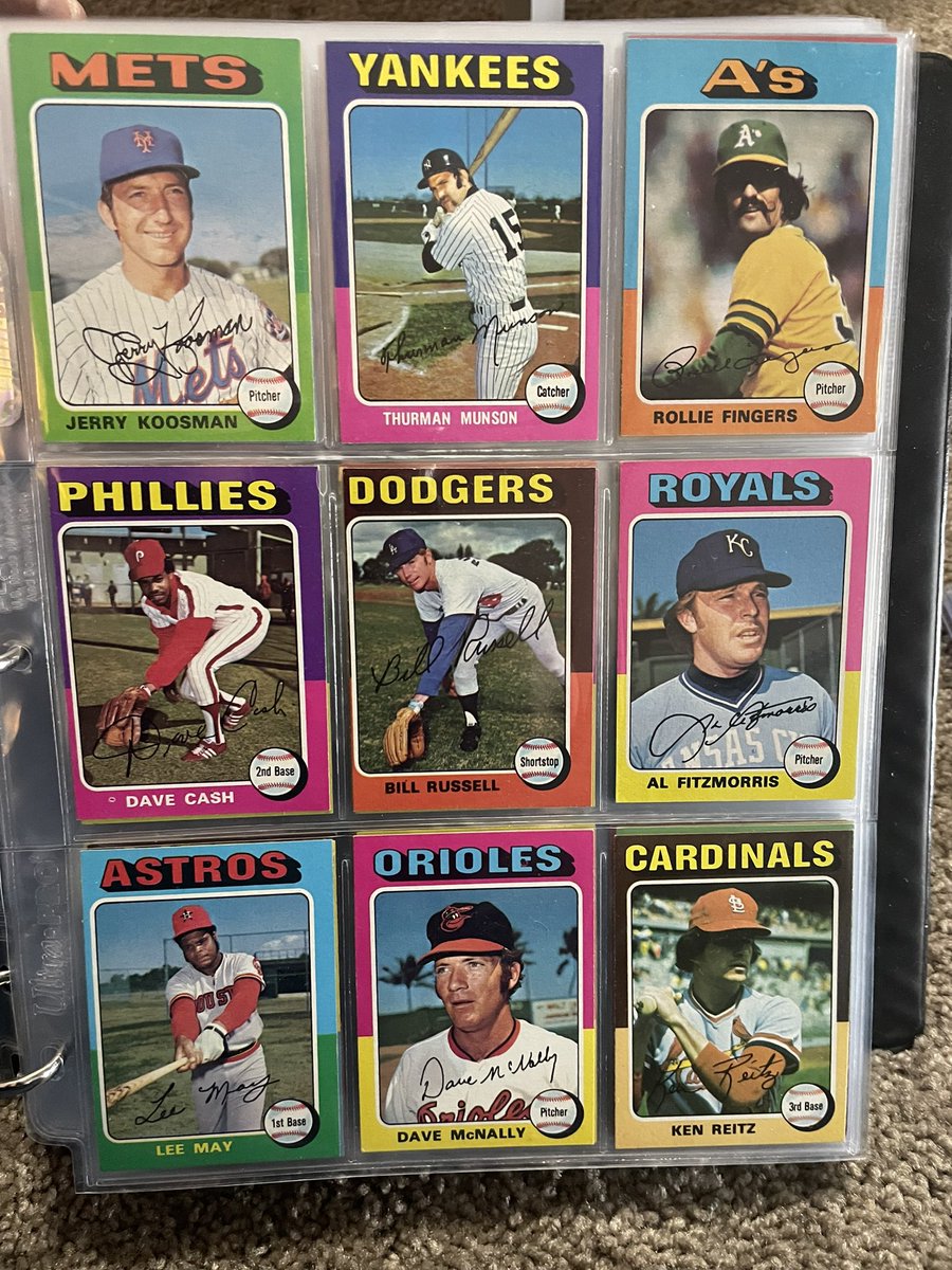 Cardinals1942's tweet photo. Mail Day from @FarmerCard and the @CardsStory Wednesday night vintage sale! Gorgeous 1975 Topps Set!! Great price, amazing condition, and I didn’t have to put it together! 😎
Many thanks!
#Collect #Vintage #BirthYearSet #TheHobby #LannyLovesHashtags https://t.co/YlshQsbyXI