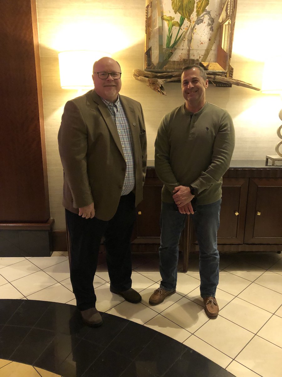 Had a great meeting tonight with Executive Coach/Veteran Supt Duane McGee of Bibb Co and New Winfield City Supt Randy Thomley. Welcome to the superintendency, Mr. Thomley! #SSALeg22