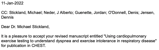 Dennis Jensen (@drj9378) on Twitter photo Keep your 👀 out for this in a future issue of <a href="/accpchest/">CHEST</a>
In this review, we describe how we use #CPET to understand #breathlessness & exercise intolerance in people w/ chronic 🫁 diseases
<a href="/mkstickland/">Mike Stickland</a> <a href="/QueensRIU/">Respiratory Investigation Unit</a> <a href="/CERPLMcGill/">CERPLMcGill</a> <a href="/CTS_SCT/">Canadian Thoracic Society</a> <a href="/ERSAssembly1/">ERS Assembly 1</a> <a href="/ERS_Assembly9/">ERS_Assembly9</a> #COPD Keep your 👀 out for this in a future issue of <a href="/accpchest/">CHEST</a>
In this review, we describe how we use #CPET to understand #breathlessness & exercise intolerance in people w/ chronic 🫁 diseases
<a href="/mkstickland/">Mike Stickland</a> <a href="/QueensRIU/">Respiratory Investigation Unit</a> <a href="/CERPLMcGill/">CERPLMcGill</a> <a href="/CTS_SCT/">Canadian Thoracic Society</a> <a href="/ERSAssembly1/">ERS Assembly 1</a> <a href="/ERS_Assembly9/">ERS_Assembly9</a> #COPD
