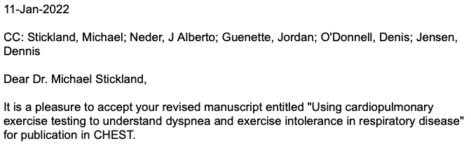 Keep your 👀 out for this in a future issue of @accpchest In this review, we describe how we use #CPET to understand #breathlessness & exercise intolerance in people w/ chronic 🫁 diseases @mkstickland @QueensRIU @CERPLMcGill @CTS_SCT @ERSAssembly1 @ERS_Assembly9 #COPD