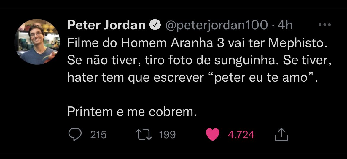 luperazzini's tweet image. Alguém aí já cobrou isso do @peterjordan100 ?

#HomemAranhaSemVoltaParaCasa #prints #peterjordan
