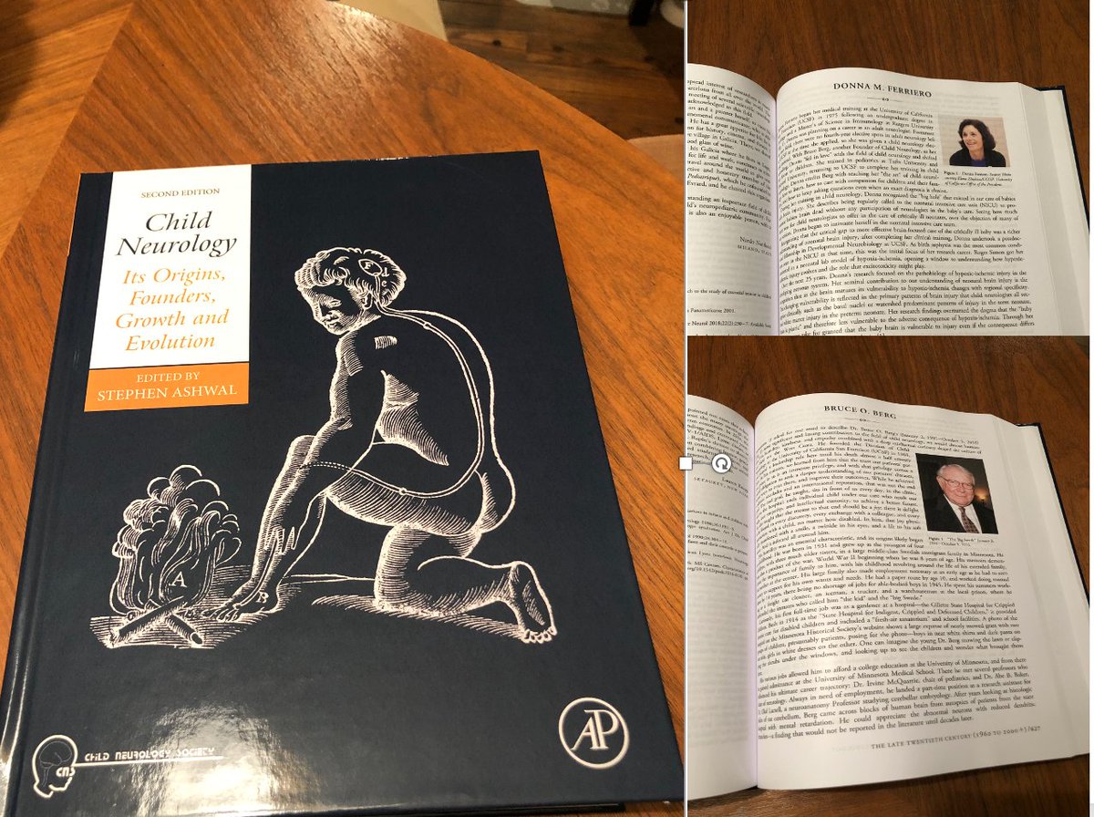 Featured in this new book on the origin and growth of the field, our very own Child Neuro faculty the late Dr. Bruce Berg and the awesome Dr. Donna Ferriero! Our residents love working with her on the Neonatal Neurology rotation.