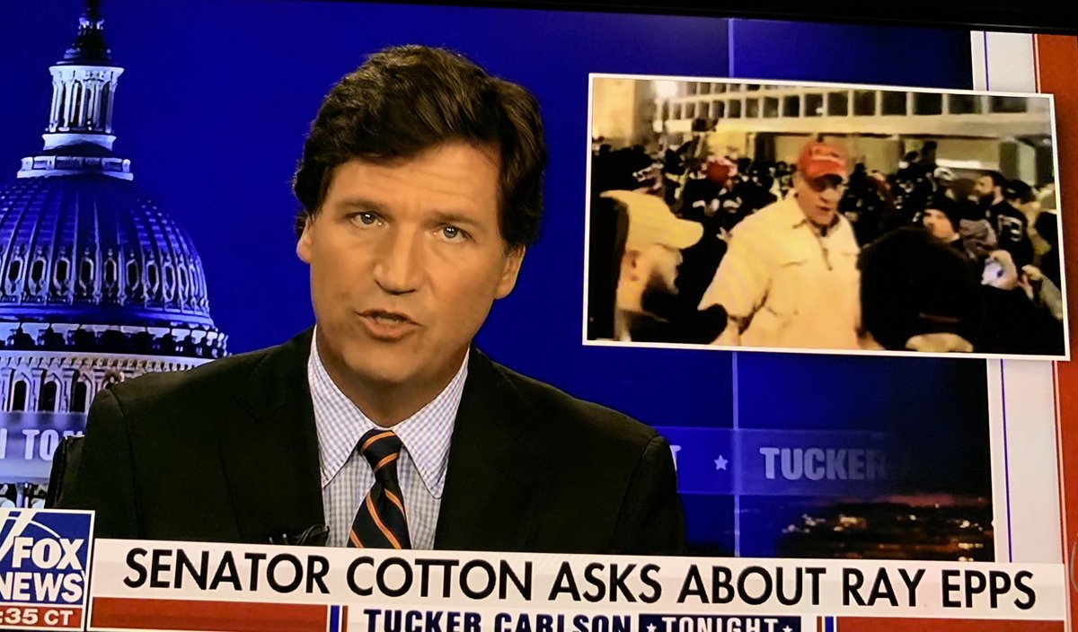 neesietweets's tweet photo. @TuckerCarlson tonight 1/11/22 is a must see episode, an eye 👁 opener !! Will we ever get the FULL story on #RayEpps ?? … It’s probably worse than we are even thinking 😨🔥❗️#EvilAdministration https://t.co/mftrWtO54G