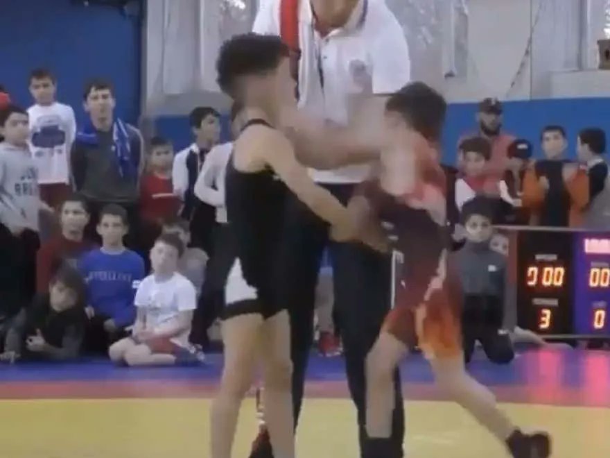 Barstool Sports on Twitter "Little Kid Loses Wrestling Match And Proceeds To Sucker Punch His