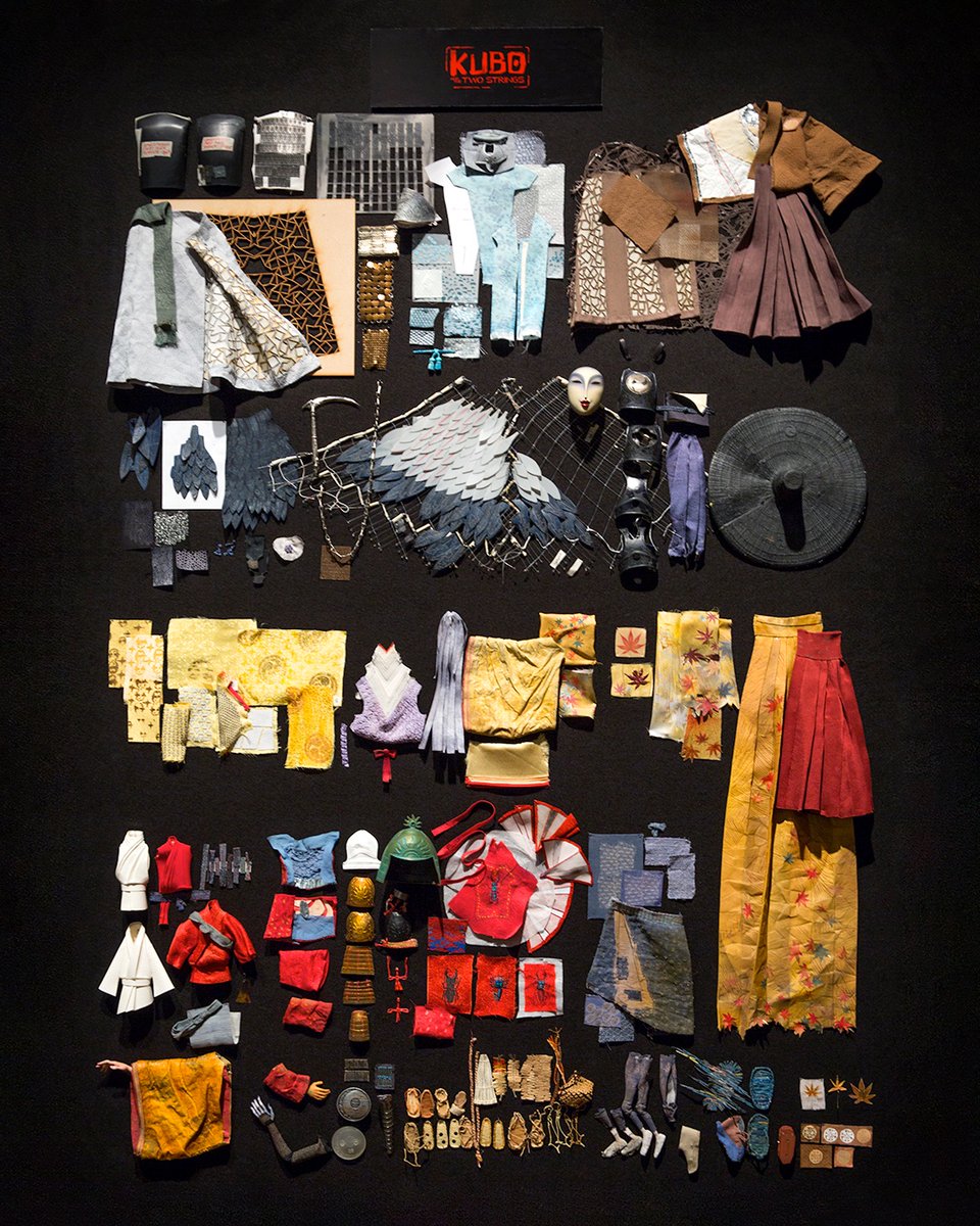 LAIKAStudios's tweet photo. For #Kubo, the costume department worked with the art department to create its own fabrics, designs, and embossments. Every piece of clothing was made by hand. https://t.co/0CQWu9IS8t