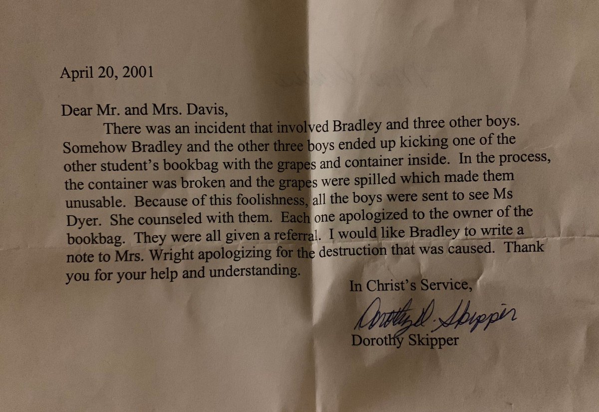 This is what set me on the straight and narrow