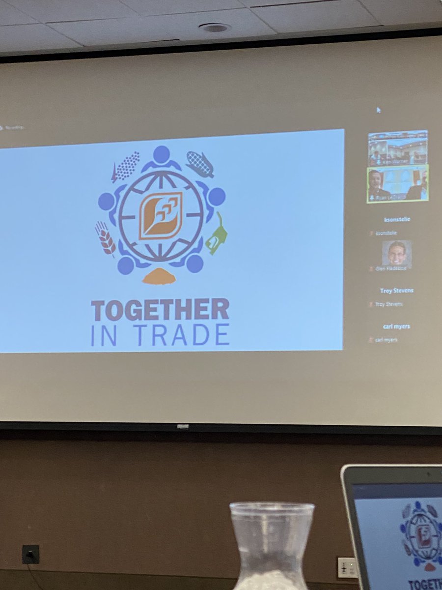 AmberWillisAg's tweet photo. @WillmarChamber Ag Committee and guests heard from @USGC’s Chairman @FarmsWillis and CEO Ryan LeGrand today over lunch (which was also 10pm in Dubai). Glad they could #Zoom in! https://t.co/nQywfJOsKs