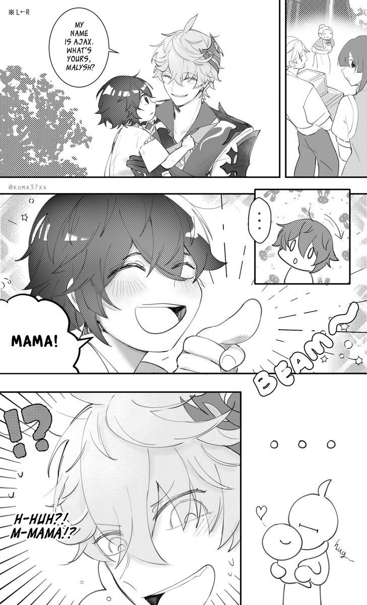 Thus, Childe suddenly became a 'mama' and (possibly) married 👶🍼
#ZhongChi #鍾タル
.
Drew this based on @YWPh03nix 's cute n amazing fic!💕 
(Title: "Storm of the Monolith and Seas", u can read it here https://t.co/chqKSvBjQu ) 
