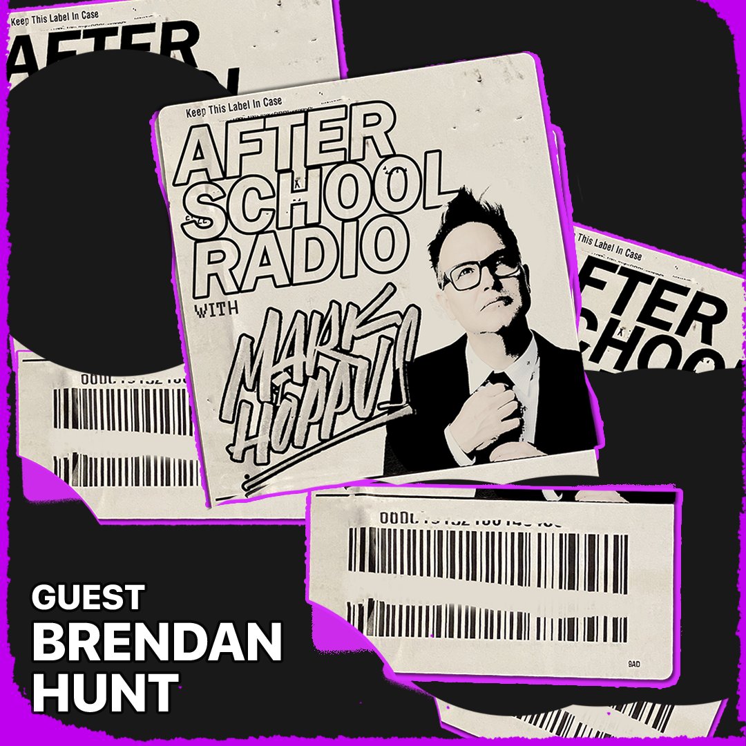 Coach Beard @markhoppus 🤝 New episode of #AfterSchoolRadio with @TedLasso's @brendanhunting. apple.co/AfterSchool