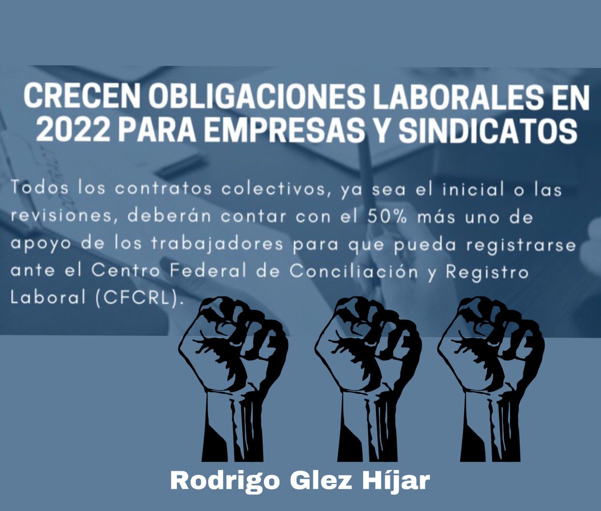 RooCTM's tweet photo. Enero de 2022 el #CFCRL asume la totalidad de sus funciones, trayendo nuevas obligaciones para los patrones y sindicatos, ya sea para el caso de registro de contratos, convenios o tomas de nota. ⚖️ https://t.co/2DmxyIISbT
