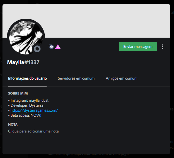 DevEsquilo's tweet photo. TODOS AQUI, nao baixem nem executem nada, olha o scam aqui
"confia na minha palavra, eu entrei no server AGR e to mandando isso pra todo mundo"
ID do discord caso queiram dar ban antes dela entrar.
digita <@ 852605303744364594>  no chat do disc, botao direito e ban https://t.co/dAl63J6u26