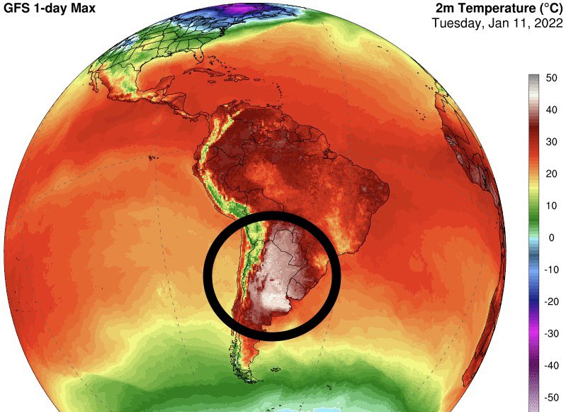 Antarcticacl's tweet photo. En medio de intensa #OlaDeCalor, BuenosAires🇦🇷alcanzó hoy Enero 11: 41,1°C🔥Es la 2da temperatura más alta registrada en la CapitalArgentina, q no superaba los 40°C desde hace 26 años!

⚠️Récord absoluto (43,3°C en 1957) podría caer este viernes.#StayTuned https://t.co/mThJtDOkqY https://t.co/cvFf64oNCa