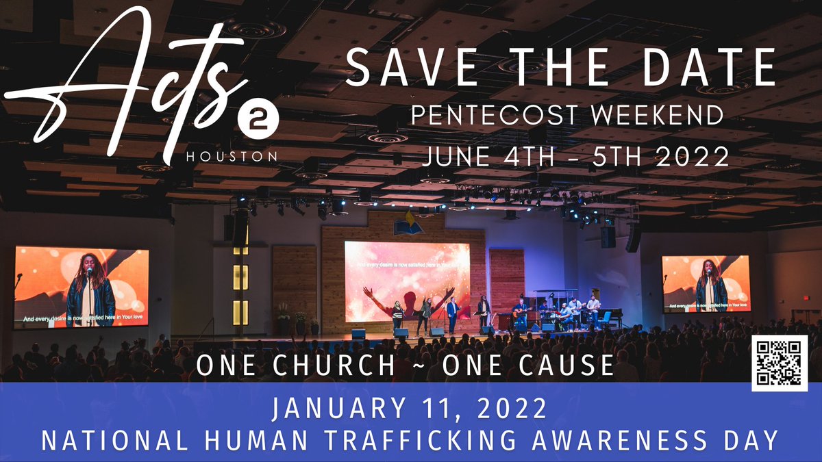 We stand with the victims of #humantrafficking Today is #NationalHumanTraffickingAwarenessDay &amp; <a href="/Acts2H/">Acts2Houston</a>  has chosen this as our 2022 cause. Join us for #onechurchonecause June 4th-5th for #Acts2Houston2022 acts2houston.org View official trailer  youtu.be/-XhQrKF5vTM