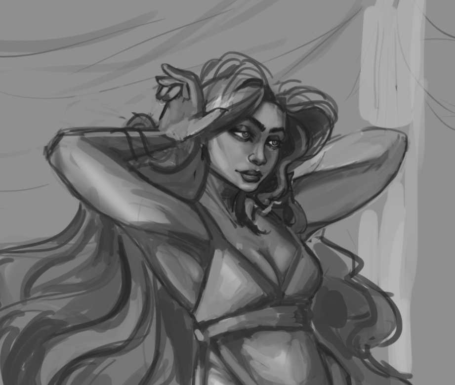 MizzMeowstine's tweet photo. WIP
Still unsure who she is, but I am watching a Persephone video essay while painting her. 🌹🥀
#wipwednesday #wip #wipday #art #digitalart #greekgoddess #goddess #fanart #painting #processpic https://t.co/r7JQSGo3KF