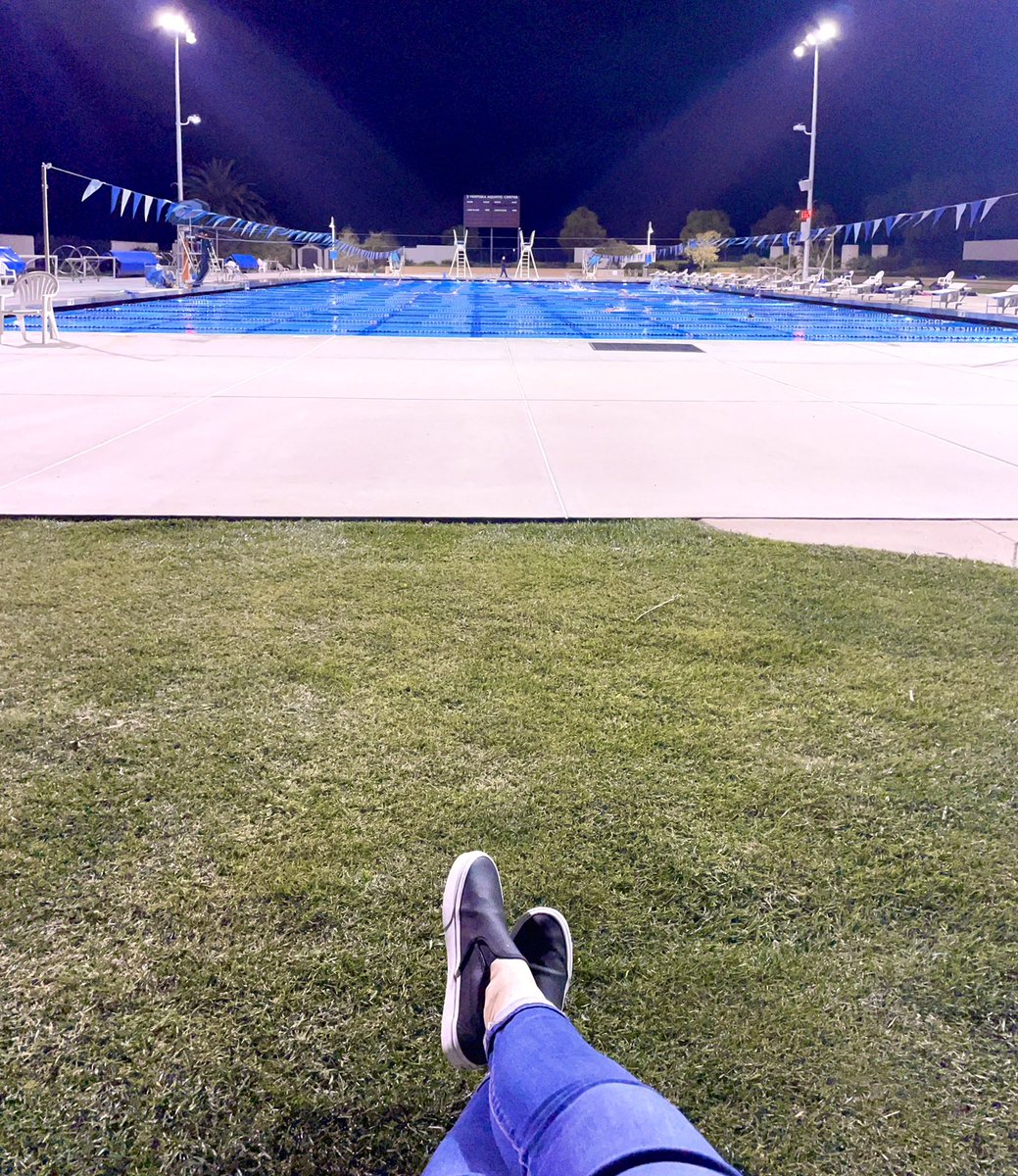 Maybe it’s the dark, maybe it’s the rhythmic sounds, but sitting at the pool, watching my son’s swim practice tonight, I realized it’s the first time all day my brain has been able to be “quiet”. I love teaching but it’s mentally exhausting right now! #teachertruth