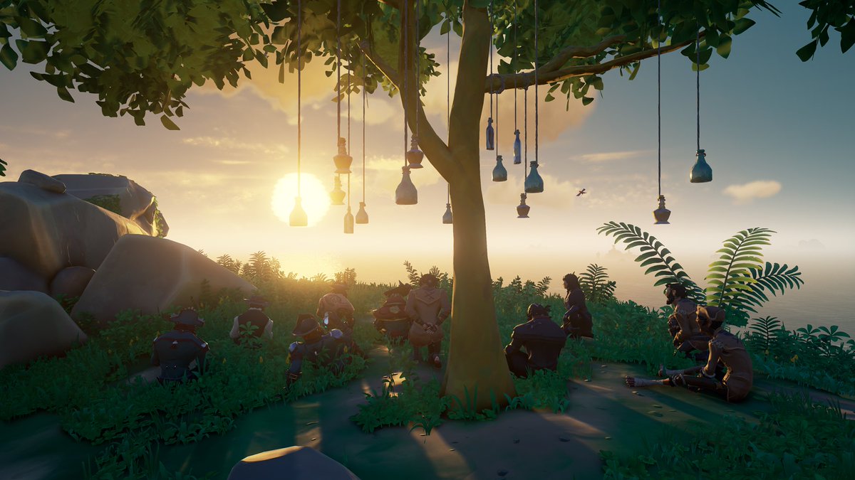 X_VERT_zlv's tweet photo. Many times on the seas, action takes place and can be stressful, but sometimes you just got to take a breathe, and relax, just watch the sunset and admire the reason you sail the seas the way you do. #SoTShot @SeaOfThieves @sotshotcentral Theme: Sitting Pretty https://t.co/eEoZdowZ2G