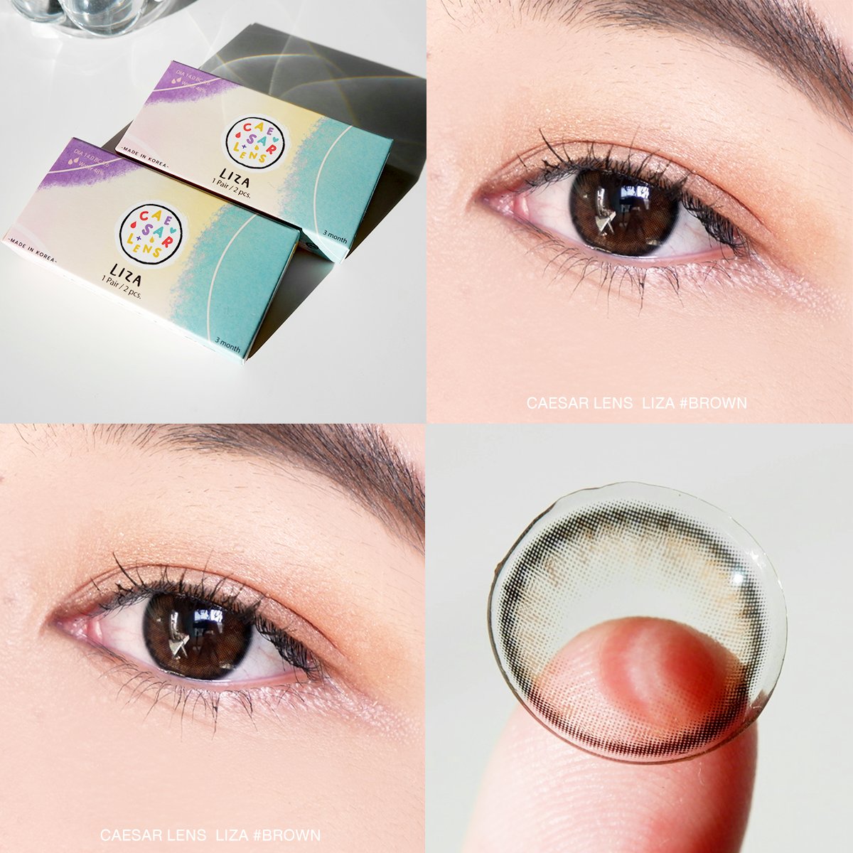 ndstoryteller's tweet photo. คอนแทคเลนส์ Caesar Lens รุ่น Liza ก็คือธรรมชาติมากก ใส่แล้วไม่หลอก ไม่โป๊ะ กลืนไปกับสีตาจริงเลย ชอบมาก อันนี้เป็นแบบราย 3 เดือนนะ เลนส์นุ่ม ใส่ง่าย 

พิกัด IG :  idollens_officiall
#ไว้รีวิวห้ามขายของโว้ยย https://t.co/umXjDJMqop