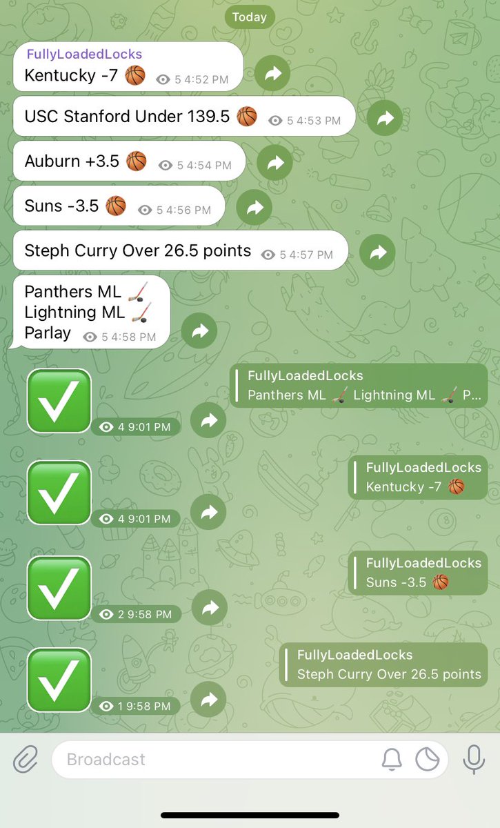 FullyLoadedLock's tweet image. Telegram is having fun today 🤩 DM me to join!!