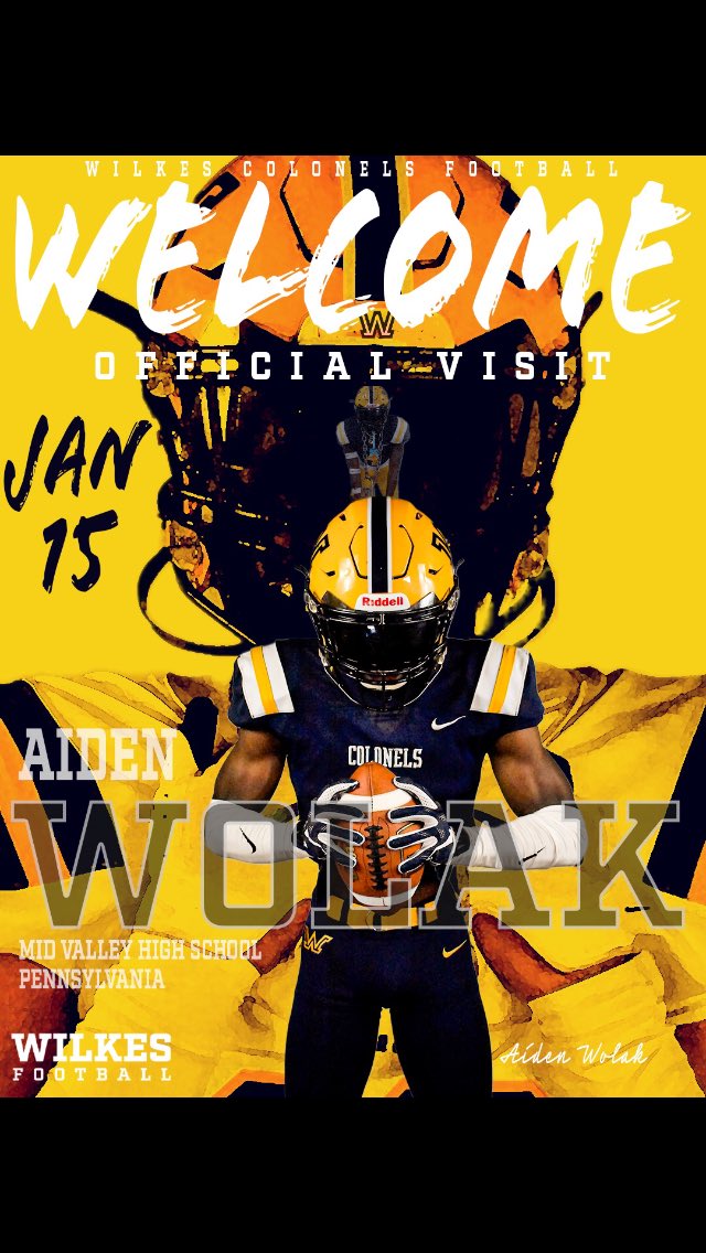Thanks <a href="/WilkesFootball/">Wilkes Football</a> for the edit 💙💛 #BeTheChange