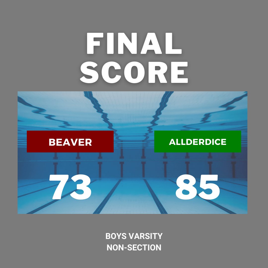 BASD_Athletics's tweet photo. Beaver swimming splits with Allderdice in a non-section meet this evening. #BeaverSwim&Diving πββοΈπββοΈπΎ https://t.co/woPkqwzrTX