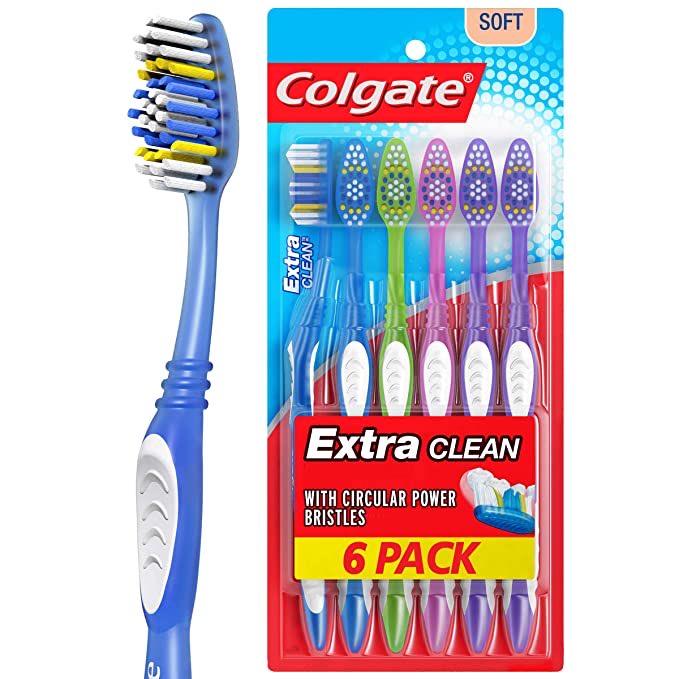 Colgate Extra Clean Toothbrush, Full Head, Soft  (6 Count) 

Only $4.44!!

