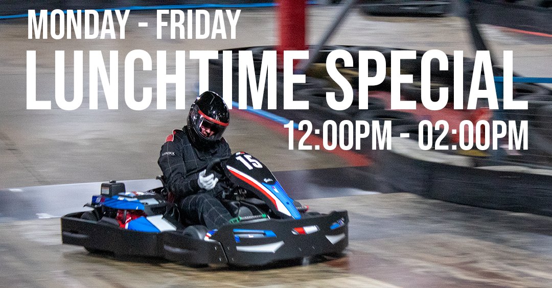 Want to trade your ham sandwich for some adrenaline-pumping action?🥪

Look no further with our double laps LunchTime Special!
Monday-Friday 12:00PM-02:00PM⏰

To book give us a call on 01473  240087📞
For more infomation visit our website at angliakarting.com/special-offers
