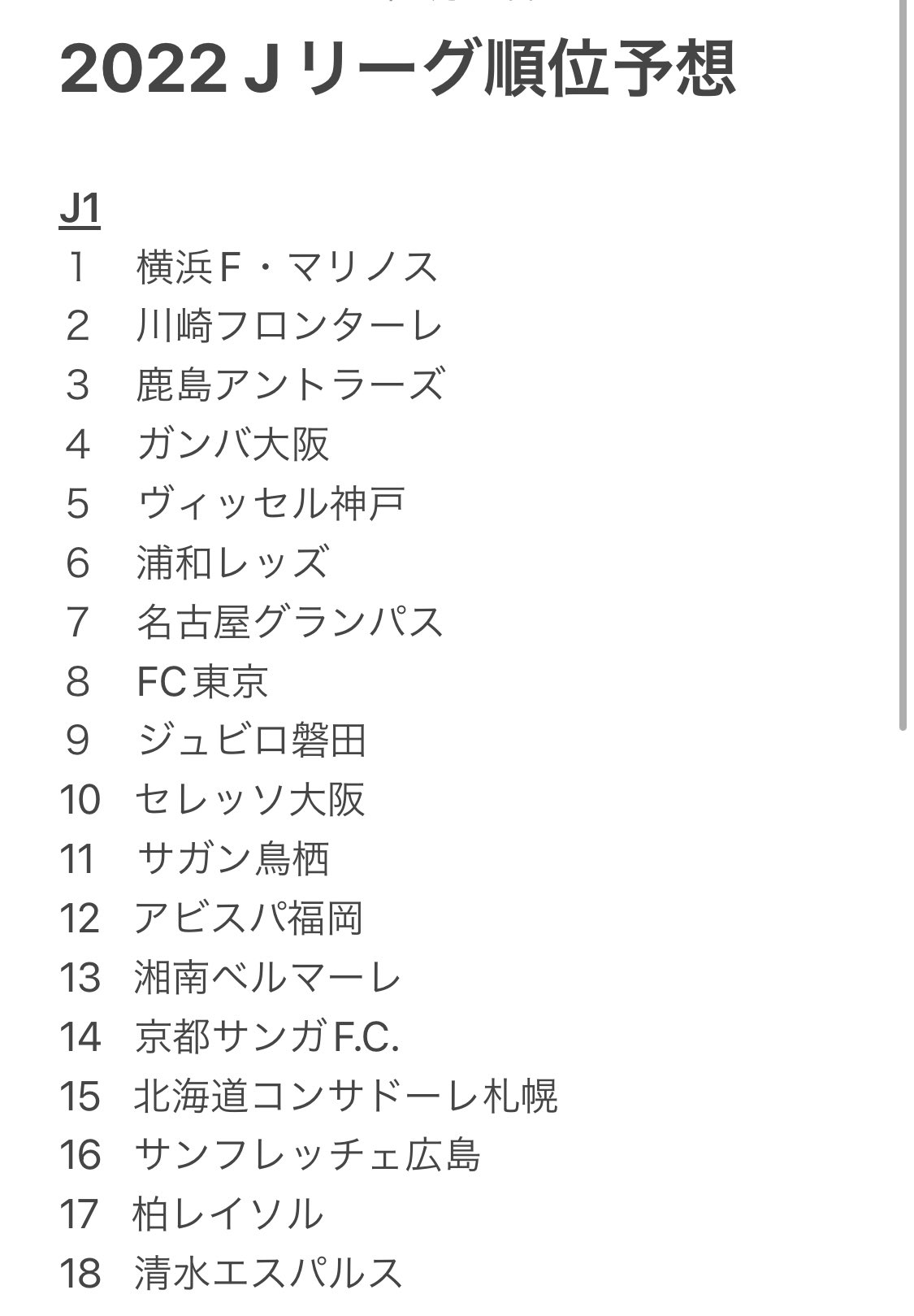 Jリーグ順位予想 Twitter Search Twitter