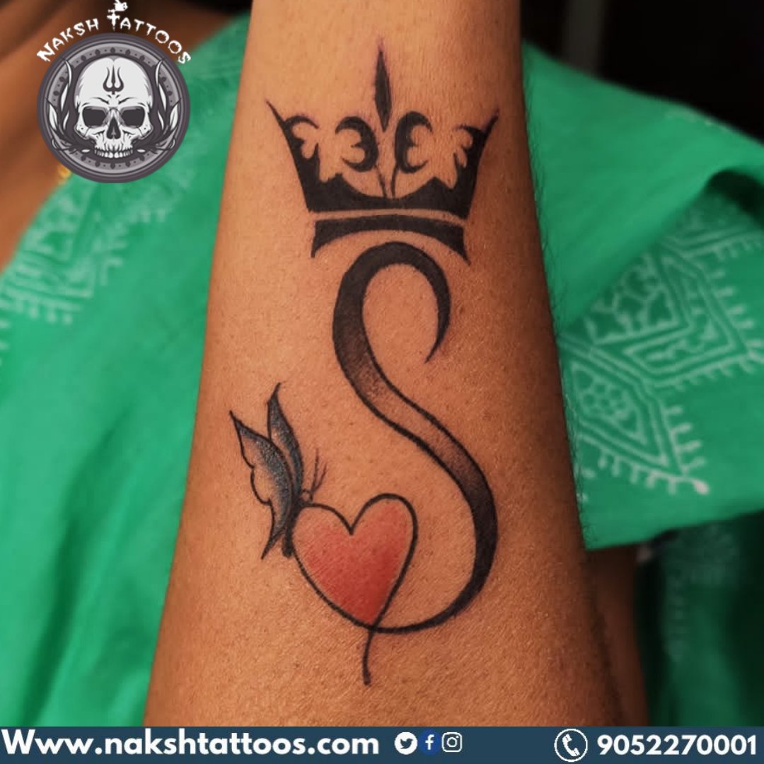 B m s tattoo studio on Instagram King with crown tattoo name tattoo 500  ts only and portrait only 2500 rs