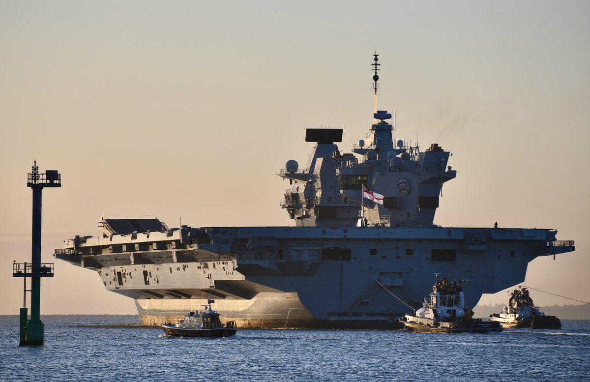 👋 <a href="/HMSPWLS/">HMS Prince of Wales</a> 🇬🇧 departing as flagship of <a href="/NATO_MARCOM/">NATO Maritime Command</a> Response Force for the first time #WeAreNATO <a href="/RoyalNavy/">Royal Navy</a> <a href="/HMNBPortsmouth/">HMNB Portsmouth</a> @qhmportsmouth <a href="/PortsmouthProud/">Proud of Portsmouth</a> <a href="/NavyLookout/">Navy Lookout</a> <a href="/UKDefJournal/">UK Defence Journal</a> @UKStrikeForceWO <a href="/SercoGroup/">Serco Group</a> <a href="/MODPolice/">Ministry of Defence Police</a>