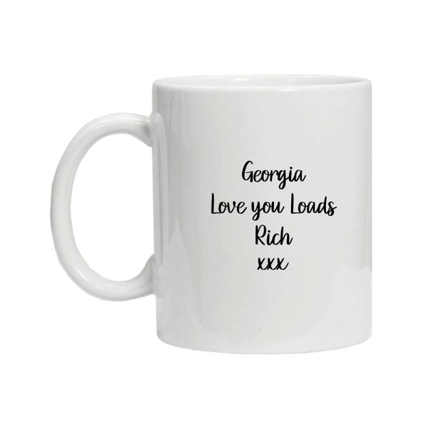 Valentine's Day Personalised Mug Worlds Best......
This personalised mug makes a great Valentine's or Birthday gift for the Worlds Best Girlfriend, Wife or Partner

Personalised with any message up to 50 characters to the rear

ruthkaygifts.co.uk/shop/ols/produ…