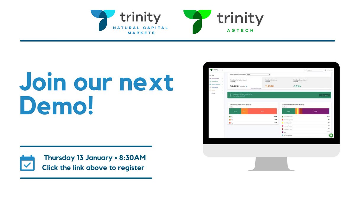 A record number of farmers and advisors have already signed up for our webinar tomorrow to hear about Sandy version 2.0 and the latest on @trinityncm don't miss out on your place trinityagtech.zoom.us/webinar/regist…