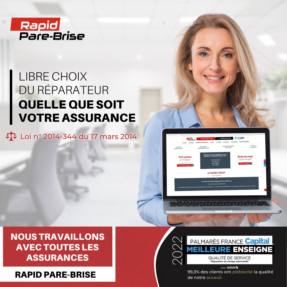 RPBtregor's tweet photo. Chez Rapid Pare-Brise, nous travaillons avec toutes les assurances

➡️ Quelle que soit votre compagnie d’assurance, nous 
prendrons en charge votre bris de glace. 

#assurance #Automobile #mobilité #parebrise #offre #sécurité #rapidparebrise #réparation #remplacement #fissure https://t.co/Vap6cCENxq
