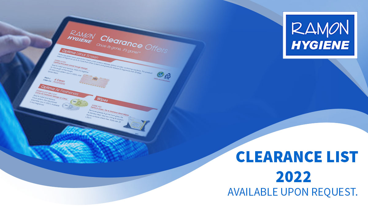 Once it's gone, it's gone! Request our clearance list today and get yourself a good deal. ramonhygiene.co.uk/contact-us/
#clearance #wholesale #cleaning #janitorialcleaning #Retail