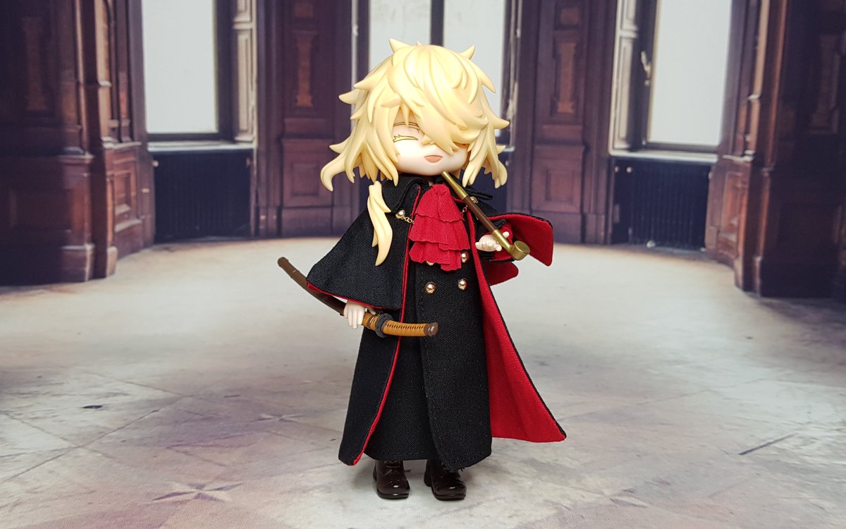 刀剣乱舞 一文字則宗、完成しました！ ねんどろいどヘアパーツと顔、服