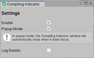 UTheirs's tweet photo. Just submitted Compiling Indicator 1.3.2.
It has Enable option.

https://t.co/03FgeM3vPa

#gamedev #unity3d #assetstore https://t.co/IW0XnOboh1