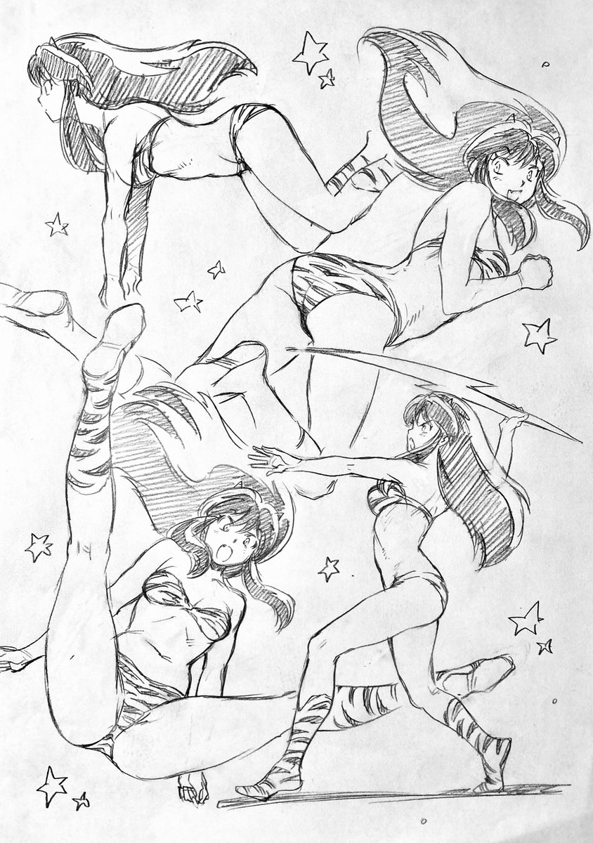 ラフ描き、ラムちゃん2 